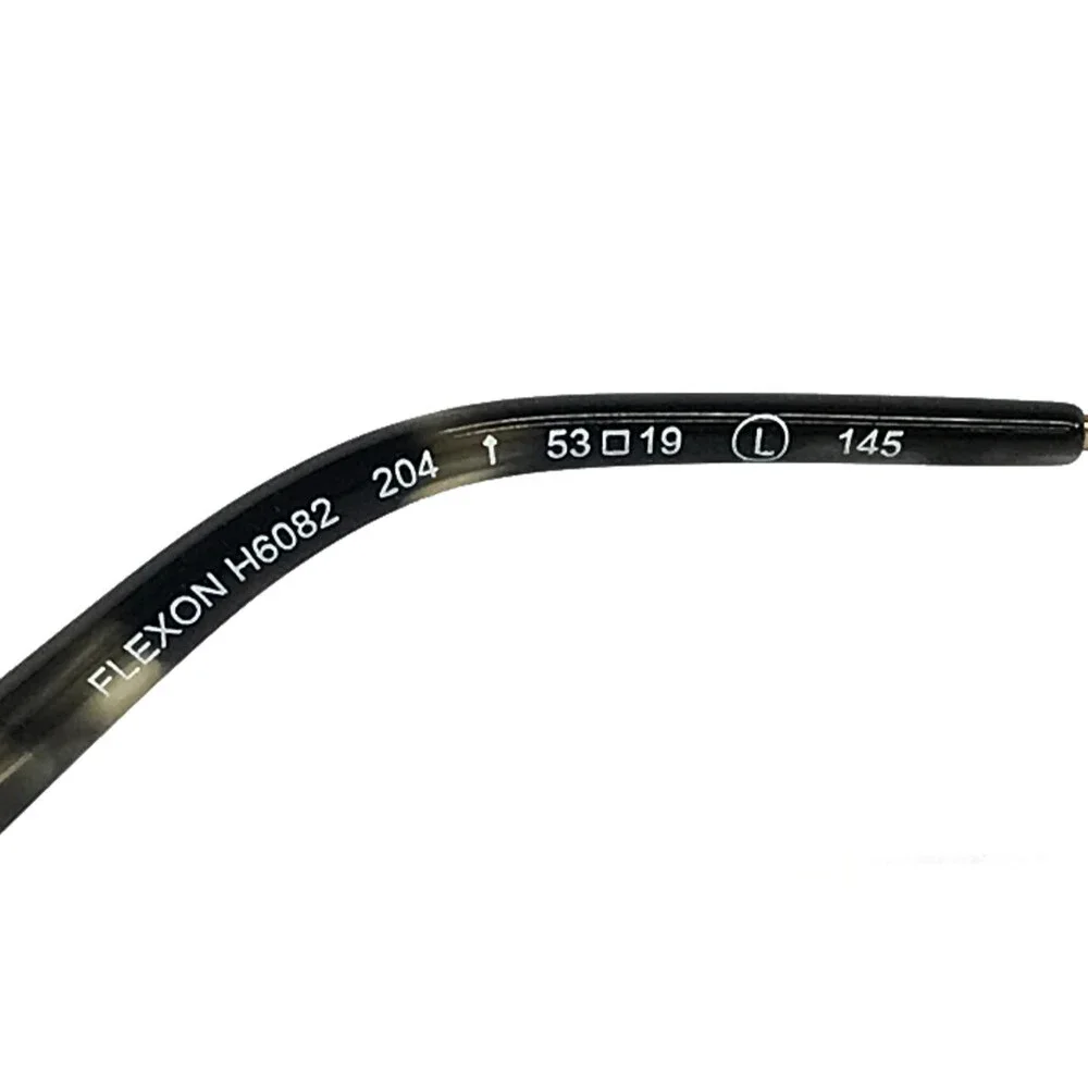 Flexon Eyeglasses Frames H6082 204 Matte Taupe Satin Gold Half Rim 53-19-145